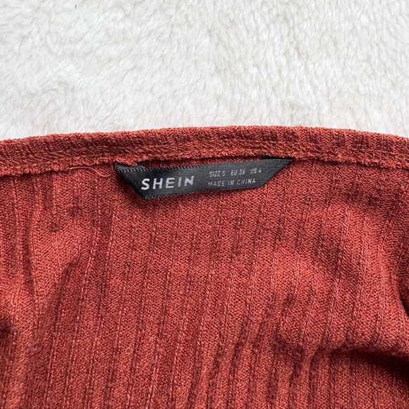 Rust Ribbed Camisole Top - Picture 3 of 4